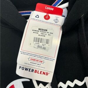 Champion black hoodie- never worn